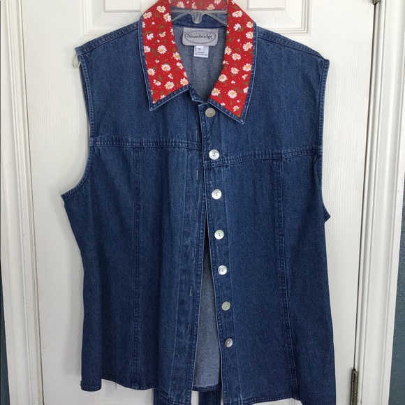 Women’s Stonebridge Two-piece Denim & Cotton Set with Wrap-Around Skirt - Picture 2 of 16